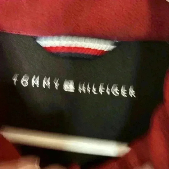 Mens size medium full zip Tommy Hilfiger fleece jacket, #I349 - Picture 3 of 5